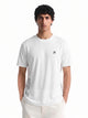 Fila Men White Picco Tee Knitted Tee Shirt