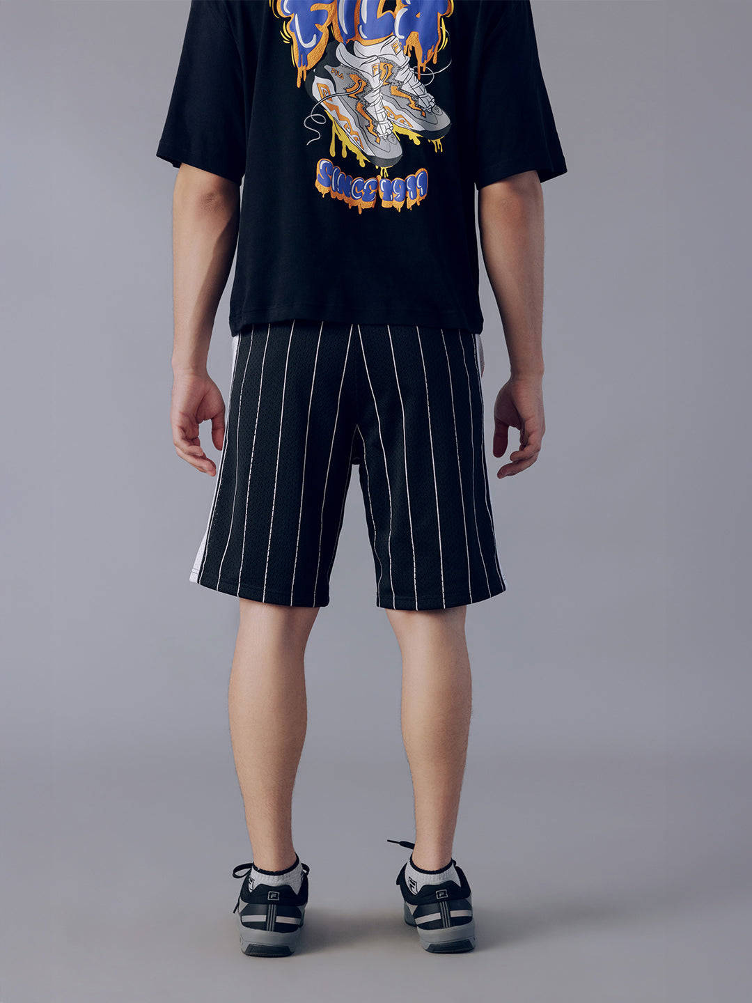 Fila Unisex Black Barkley Shorts