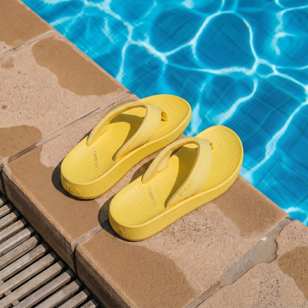 Fila Women Nebula Yellow Thong