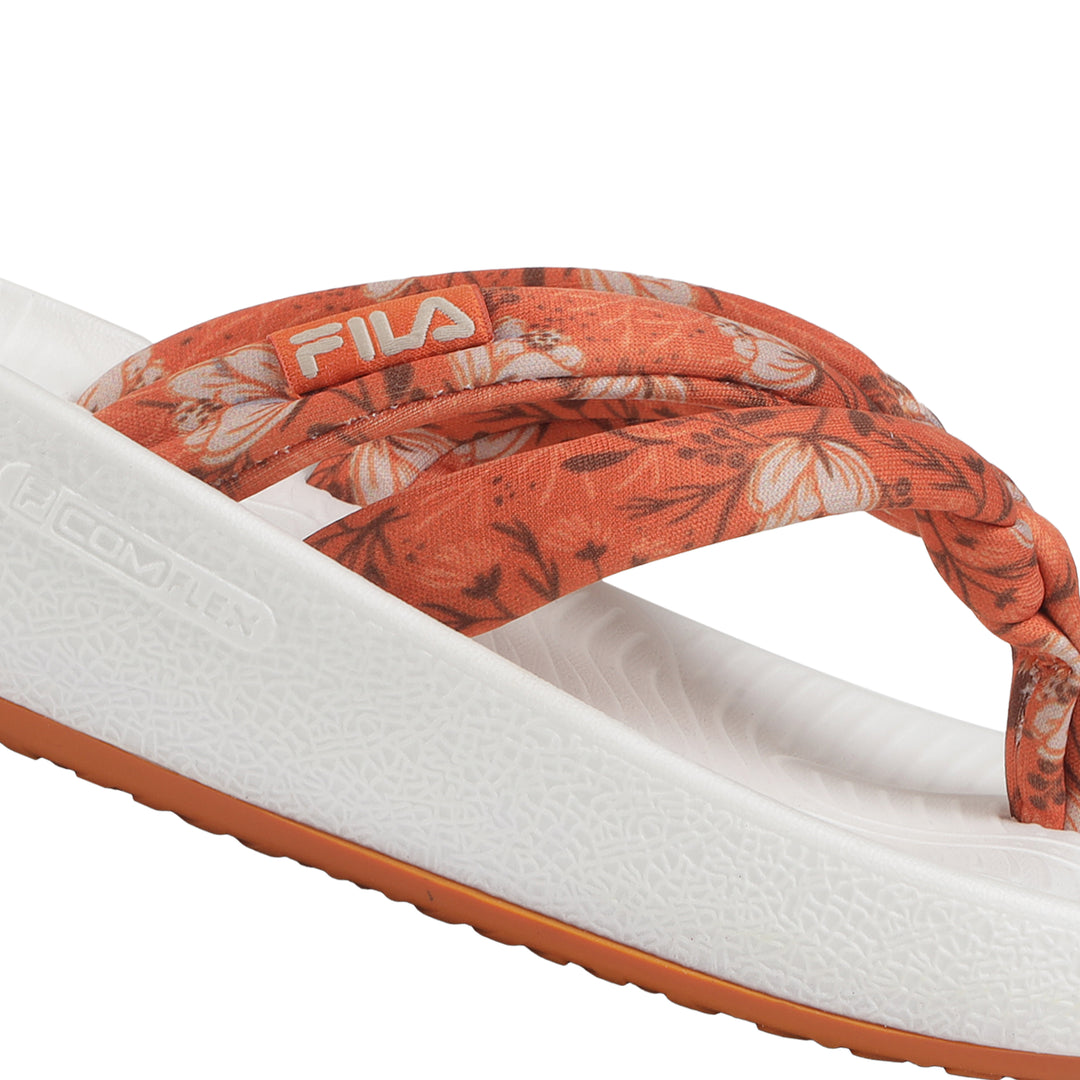 Fila Women Burnt Orange Ario Kini Slippers