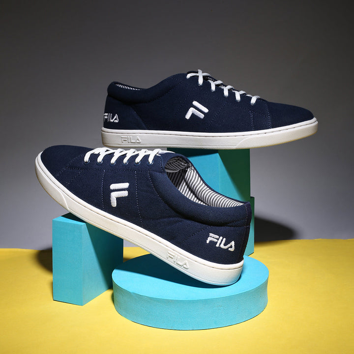 Fila Blue Eziota Men Canvas Sneakers