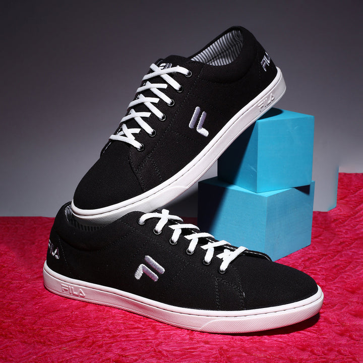 Fila Black Eziota Men Canvas Sneakers