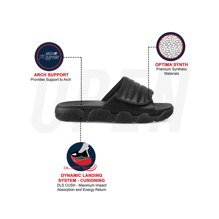 Fila Unisex Forida Black Sliders