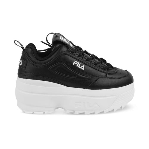 Fila Womens Disruptor Ii Wedge Black Sneakers
