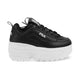 Fila Womens Disruptor Ii Wedge Black Sneakers