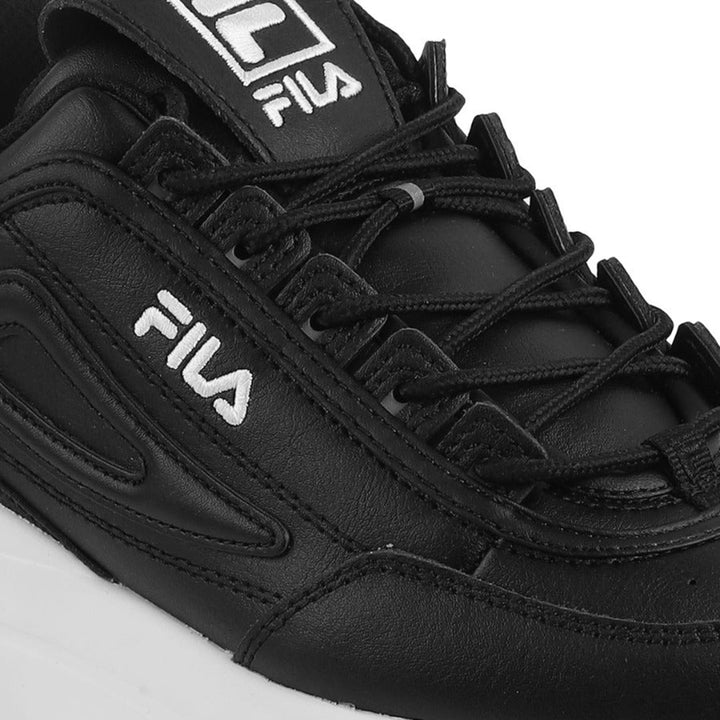 Fila Womens Disruptor II Wedge Black Sneakers