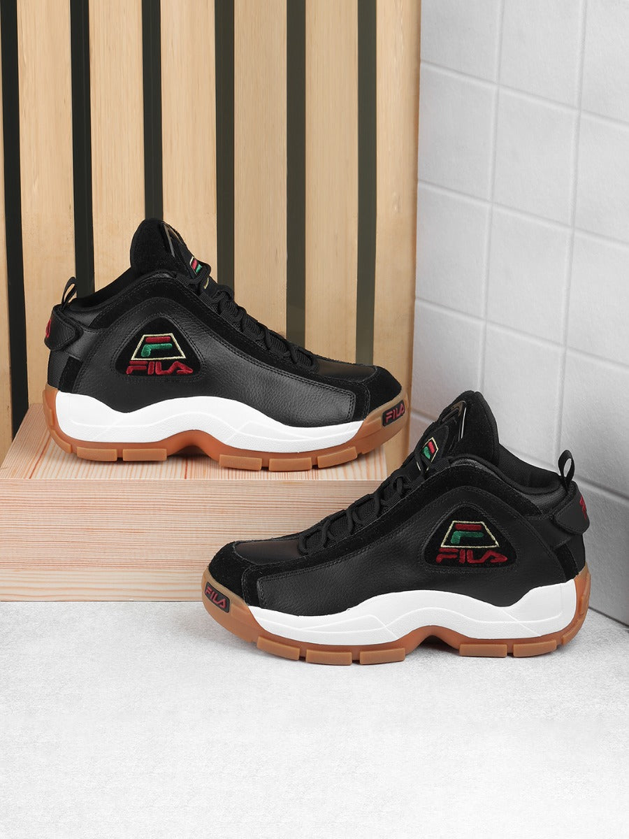 Buy Fila Black Mens Grant Hill 2 Suede F Black Sneakers @ Rs