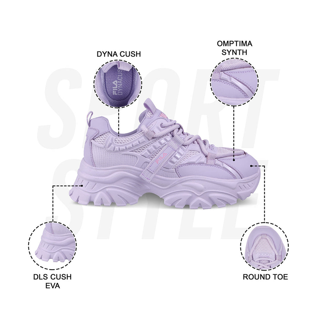 Fila Womens Envi Victori Lavender Sneakers