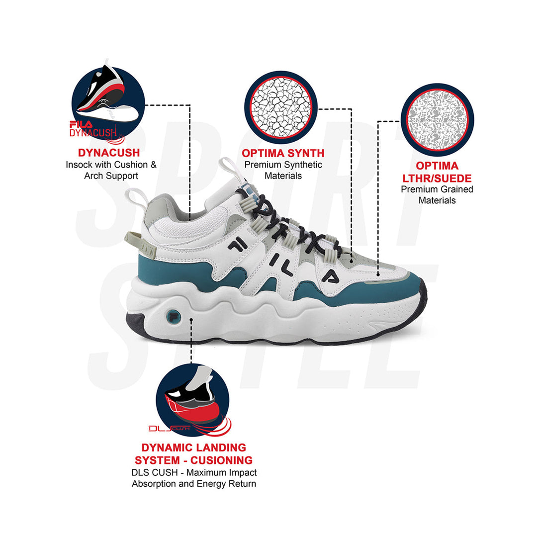 Fila Unisex Ri-Tss High III Off White Sneakers