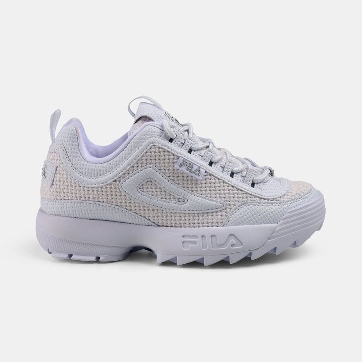 Fila Women White Disruptor 2 Woven Shoes
