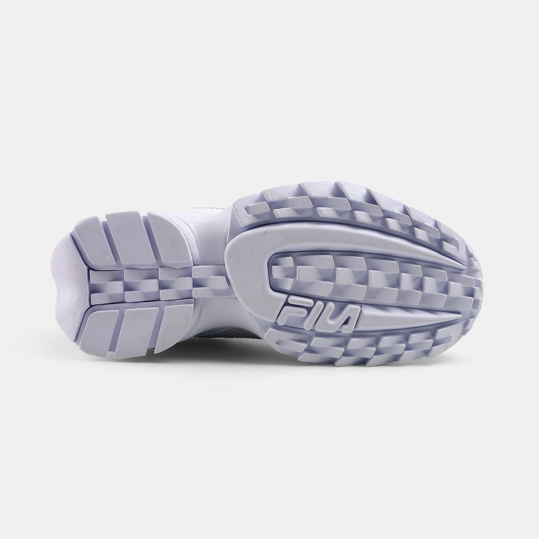 Fila Women White Disruptor 2 Woven Shoes