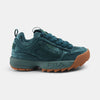 Fila Women Teal Disruptor 2 Velvet Shoes