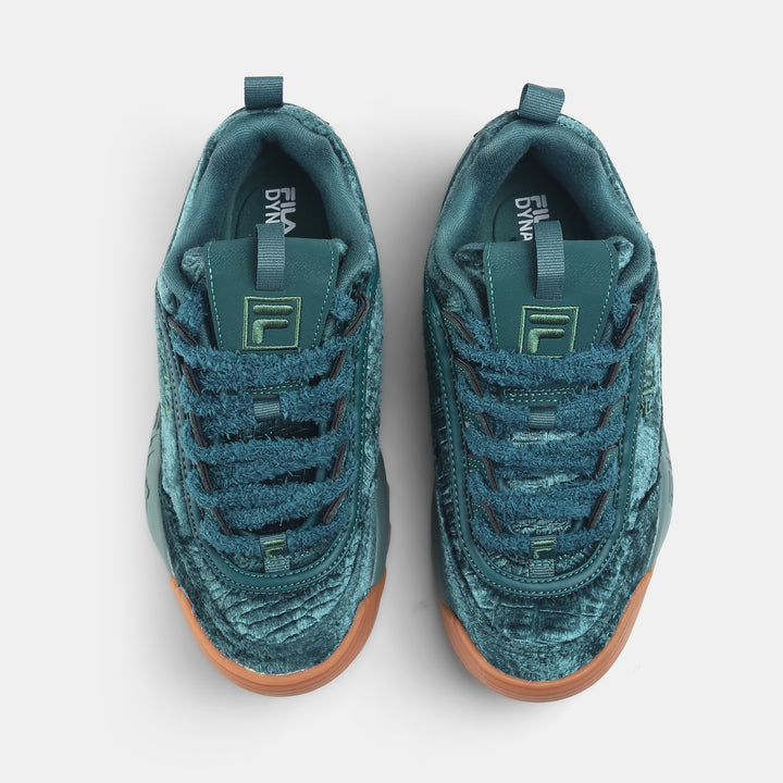 Fila Women Teal Disruptor 2 Velvet Shoes
