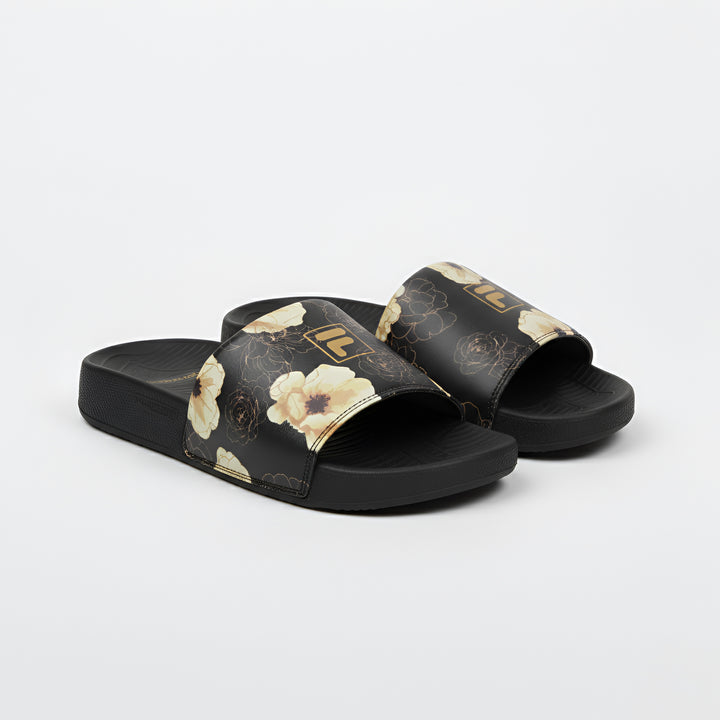 Fila Women Black-Yellow Senna Slides