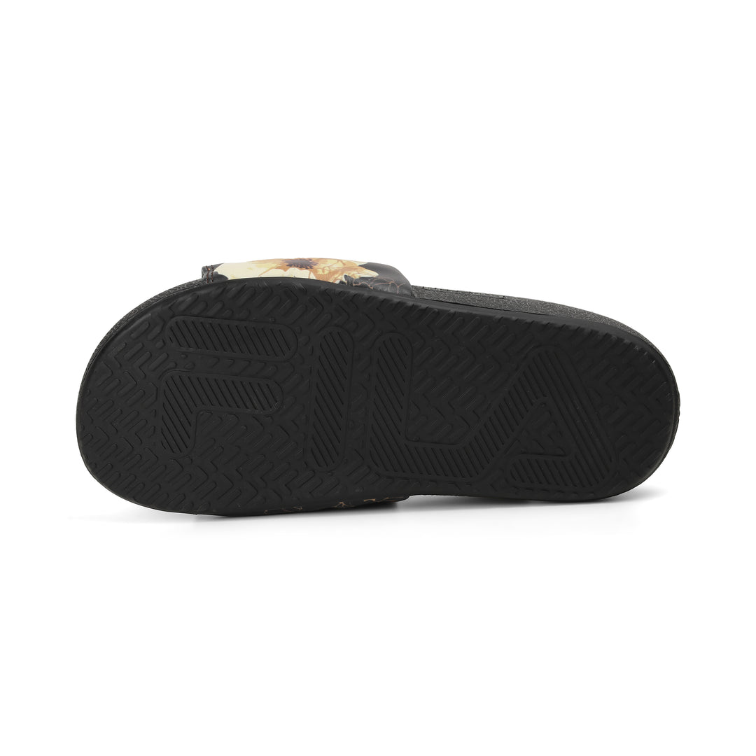 Fila Women Black-Yellow Senna Slides