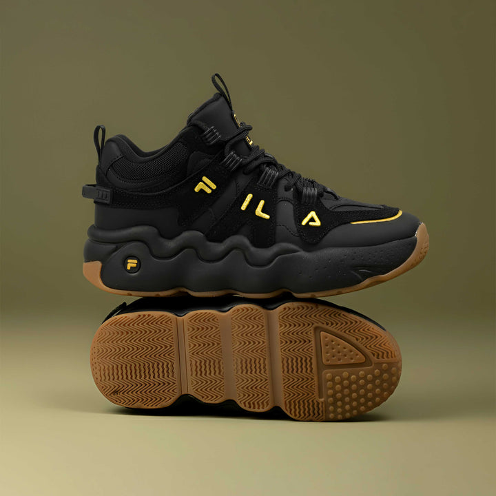 Fila Men Black-Gold Tss High Sneakers
