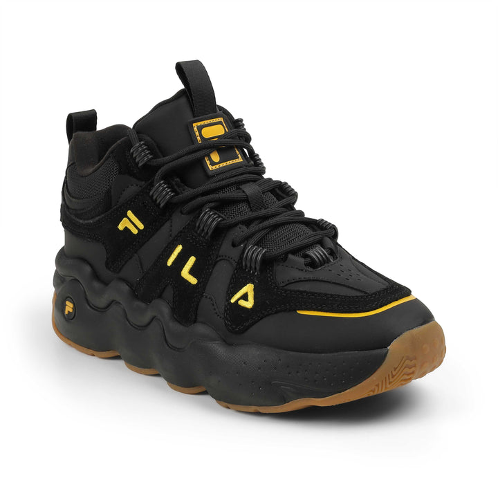 Fila Men Black-Gold Tss High Sneakers