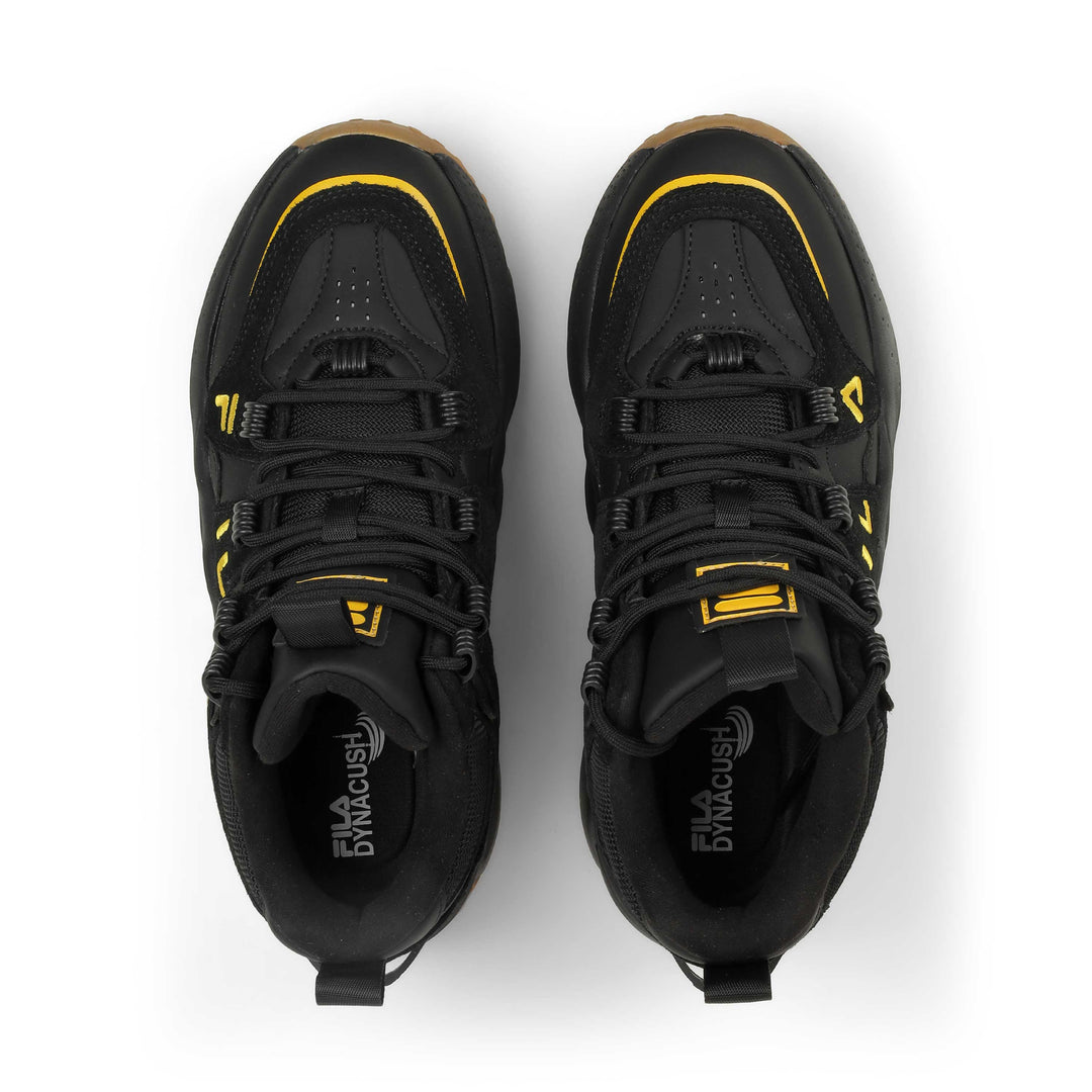 Fila Men Black-Gold Tss High Sneakers