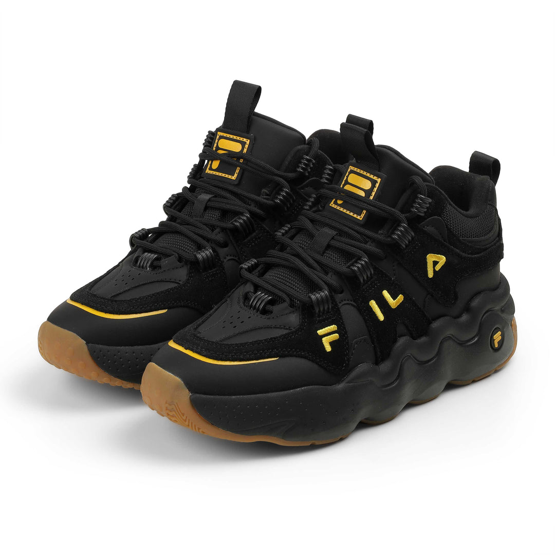 Fila Men Black-Gold Tss High Sneakers