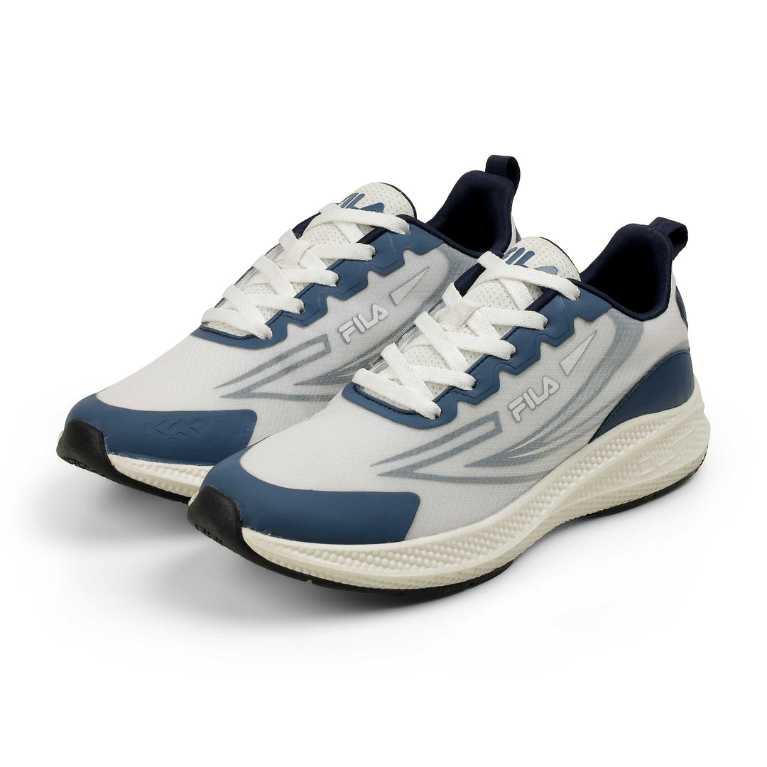 Fila Men White-Navy Tekno Shoes