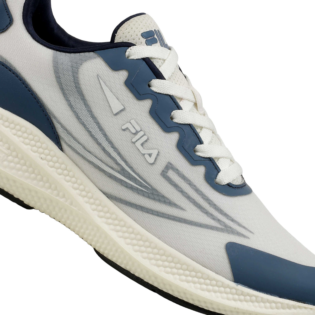 Fila Men White-Navy Tekno Shoes