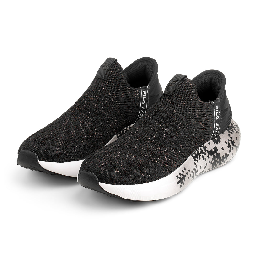 Fila Women Black Ease Glitz Shoes