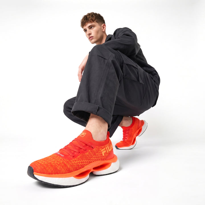 Fila Men Orange Velocity Shoes