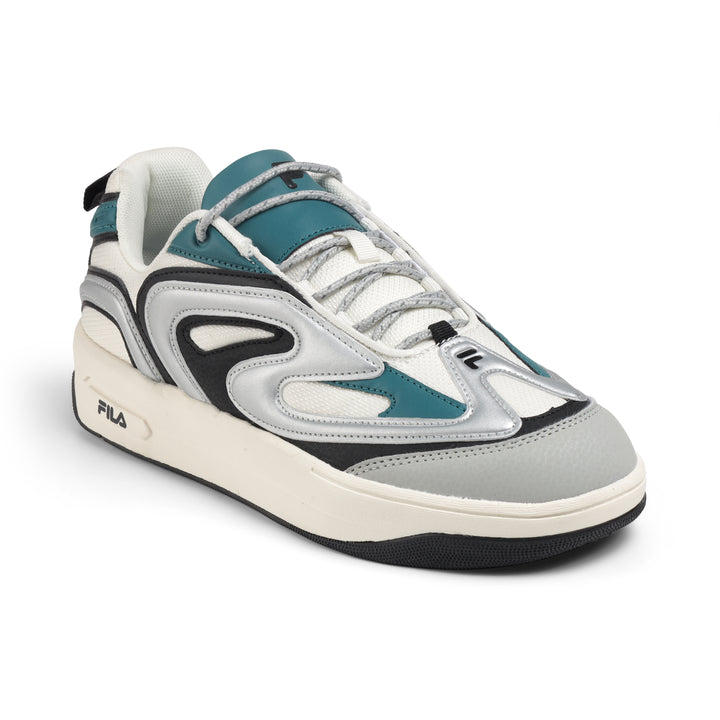 Fila Men White-Teal Dazer Shoes