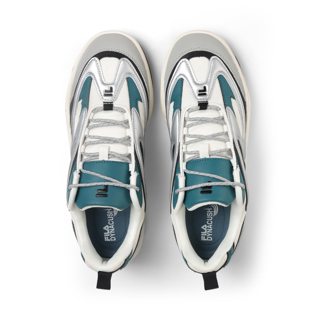 Fila Men White-Teal Dazer Shoes