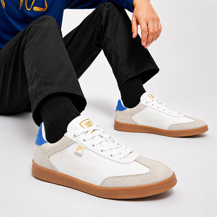 Fila Men White - Navy Asher Suede Shoes