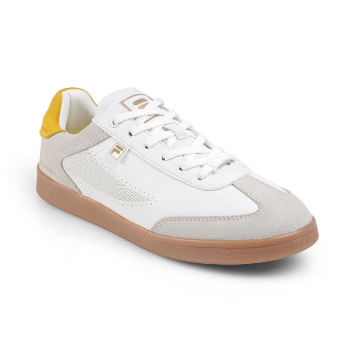 Fila Men White - Yellow Asher Suede Shoes