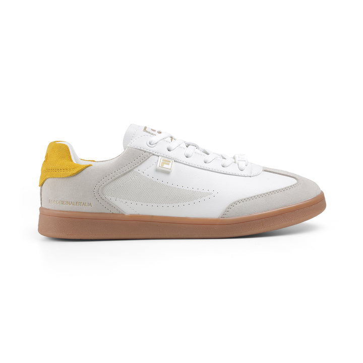 Fila Men White - Yellow Asher Suede Shoes