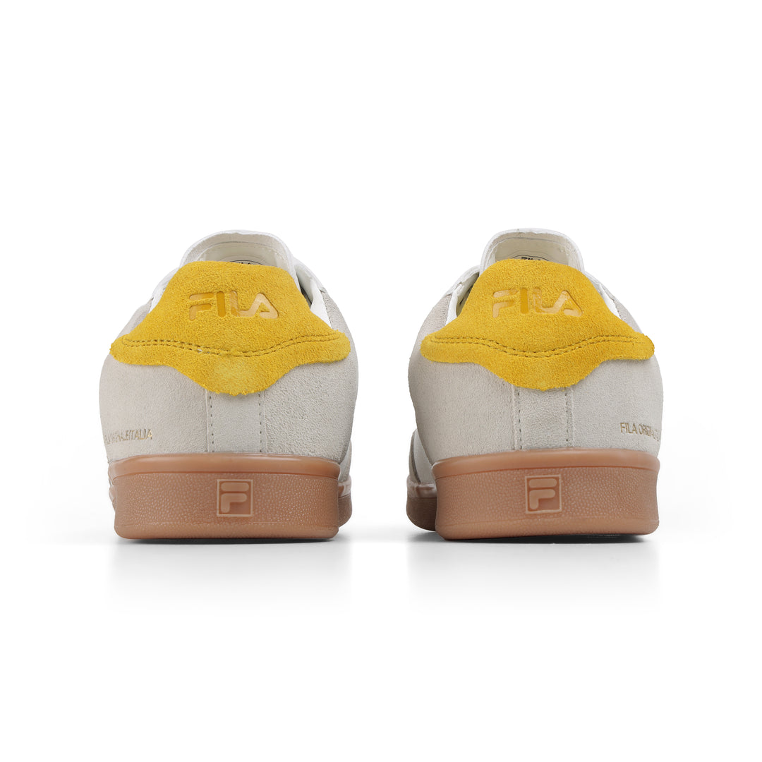 Fila Men White - Yellow Asher Suede Shoes