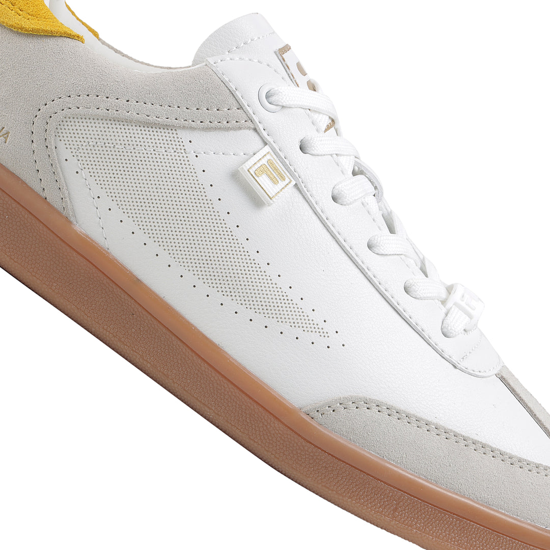 Fila Men White - Yellow Asher Suede Shoes
