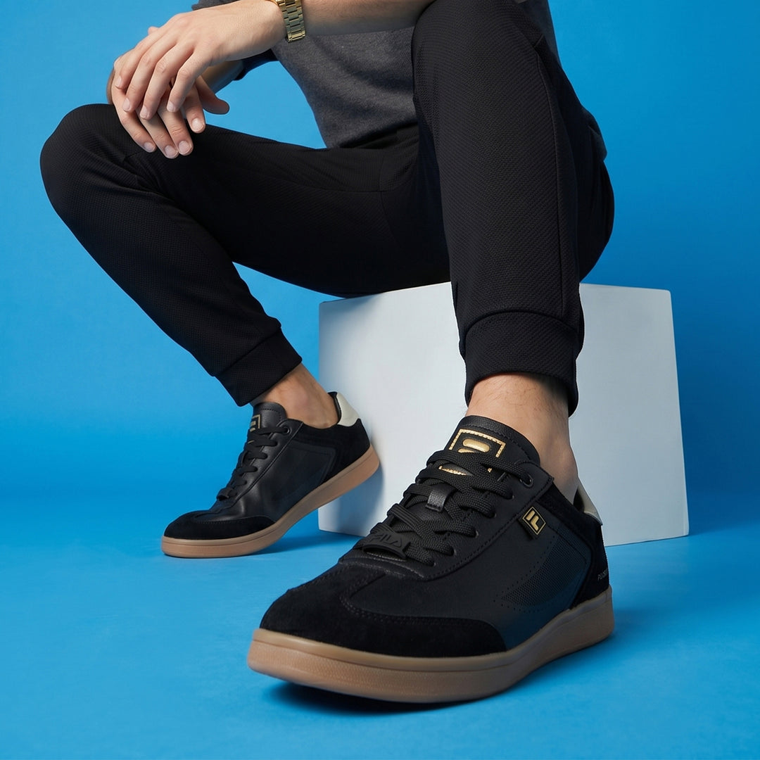 Fila Men Black-Grey Asher Suede Shoes