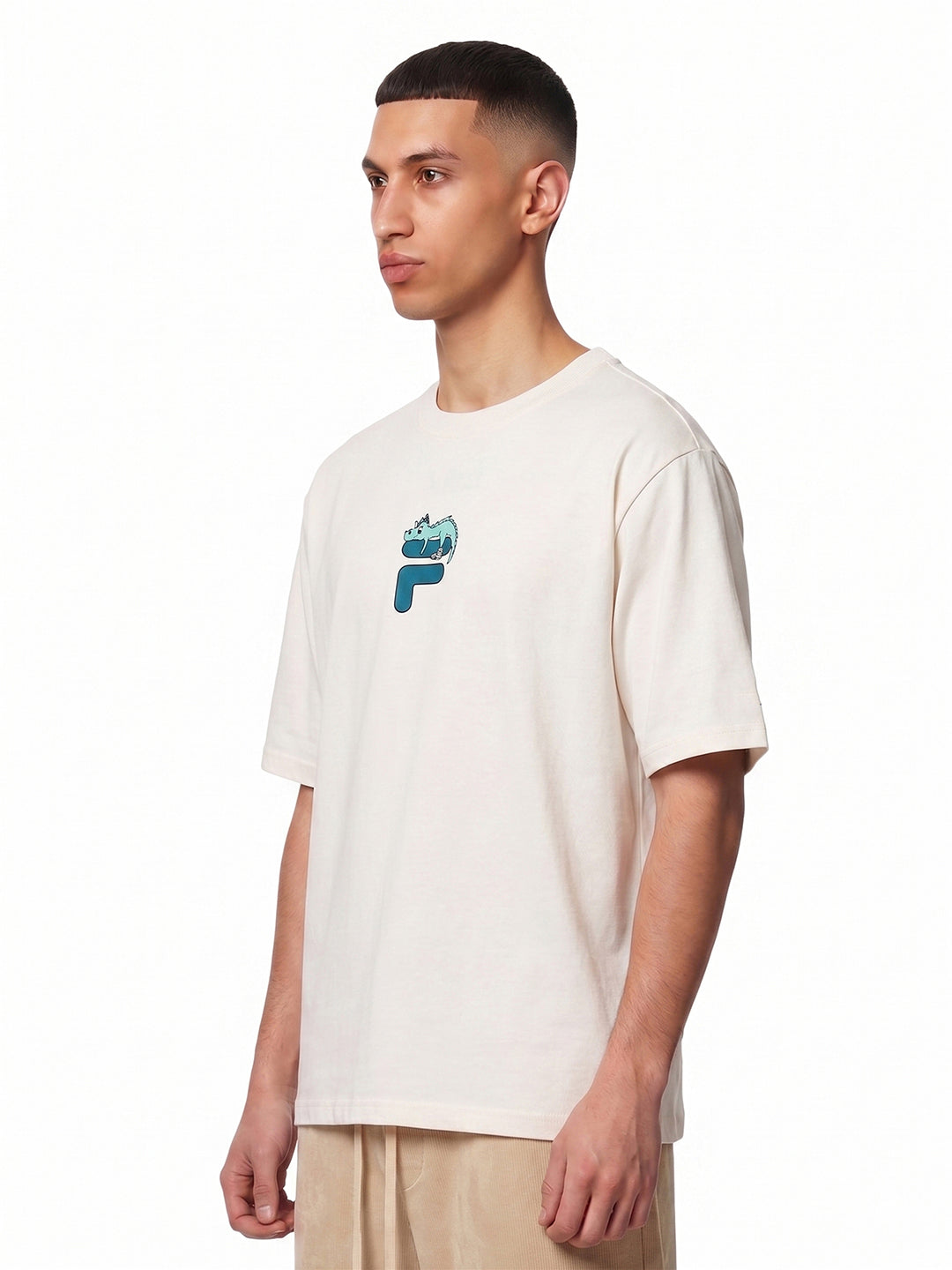 Fila Men Gardenia Dinno Knitted Tee Shirt