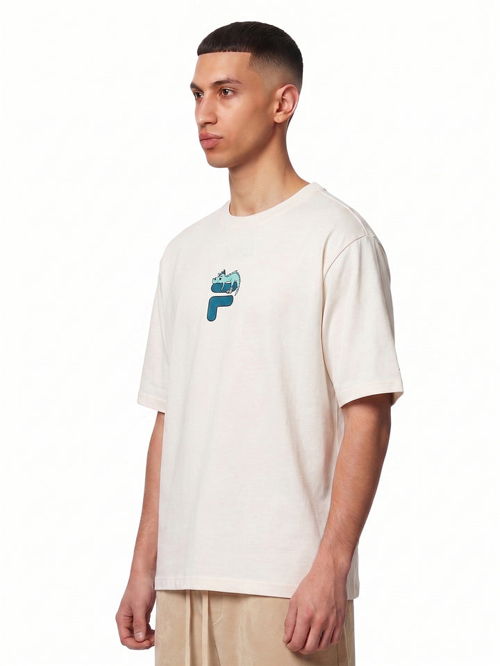 Fila Men Gardenia Dinno Knitted Tee Shirt