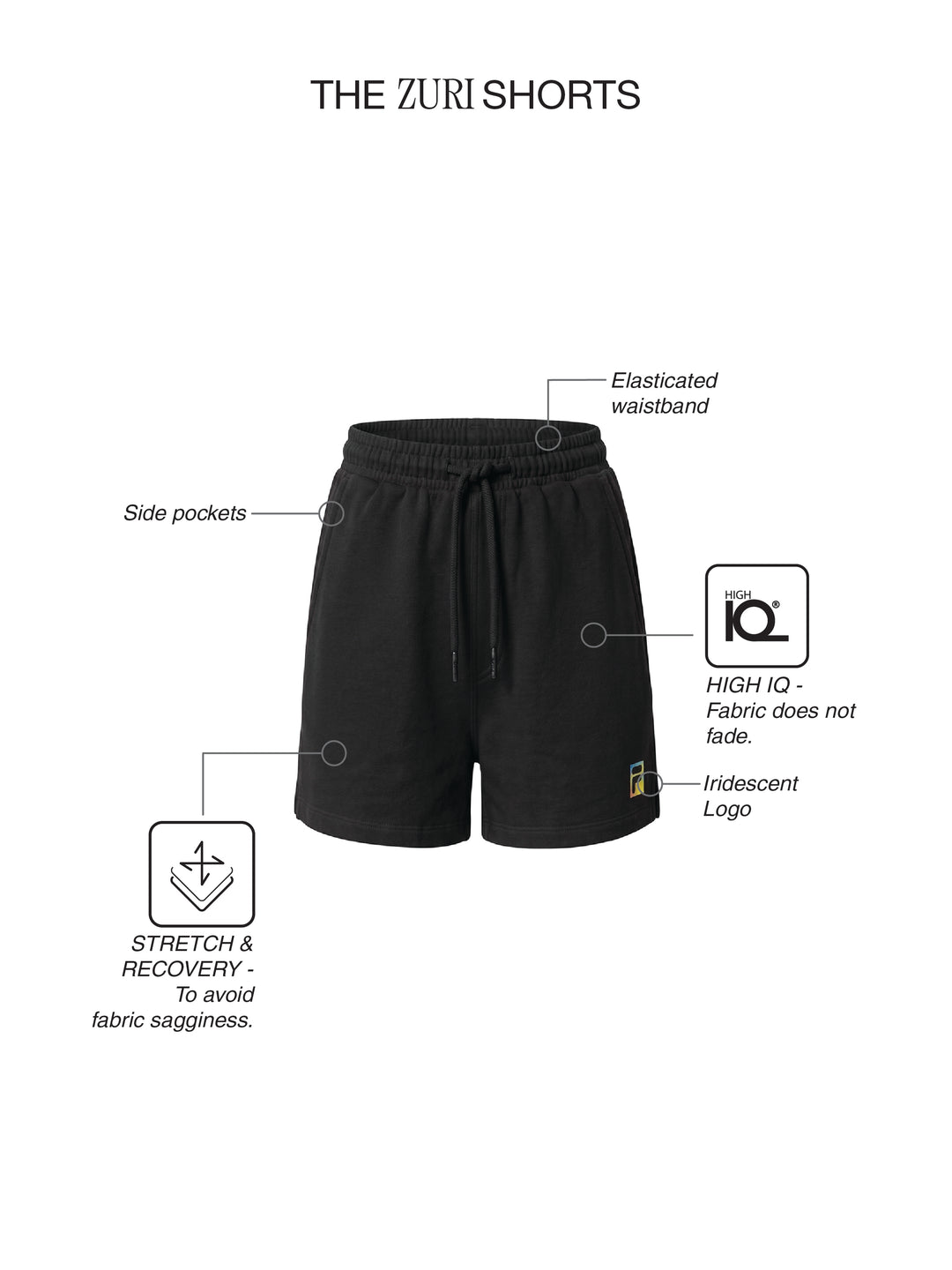 Fila Women Black Zuri Shorts