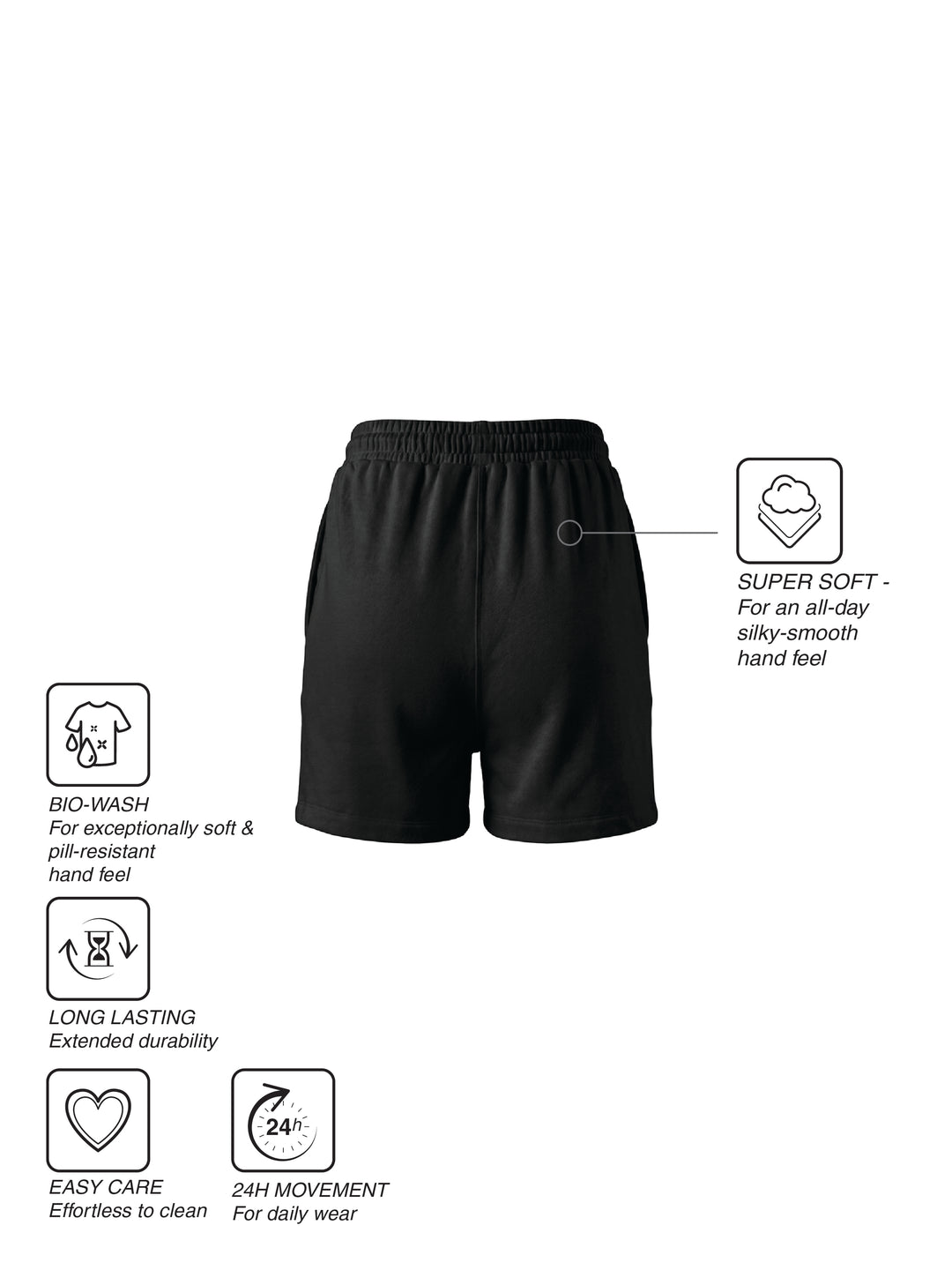 Fila Women Black Zuri Shorts