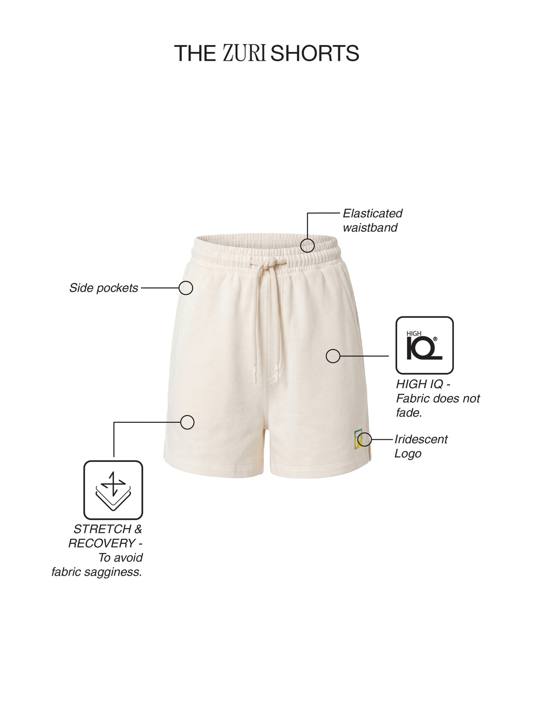 Fila Women Off White Zuri Shorts
