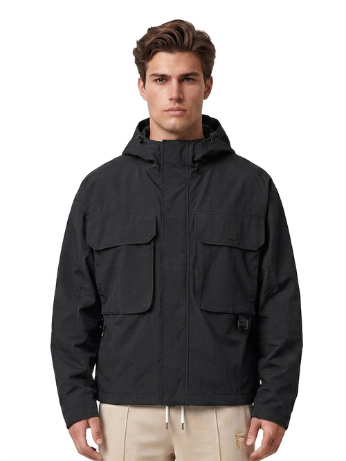 Fila Unisex Black Futura Woven Jacket