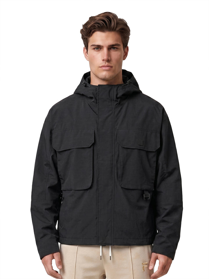 Fila Unisex Black Futura Woven Jacket