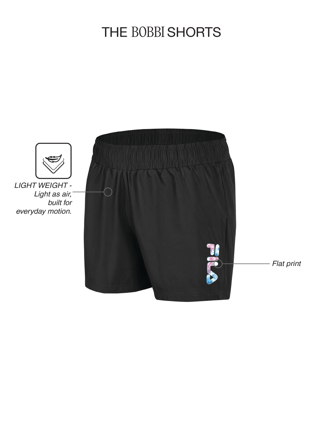 Fila Womens Black Bobbi Shorts