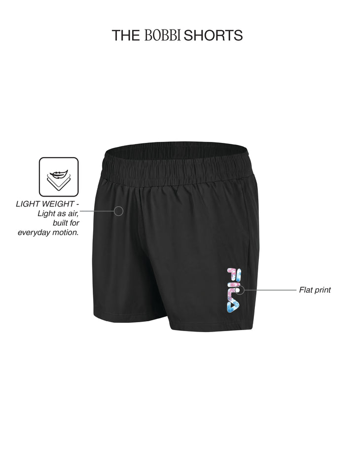 Fila Womens Black Bobbi Shorts