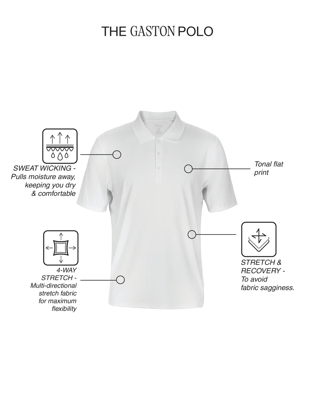Fila Men White Gaston T-Shirt