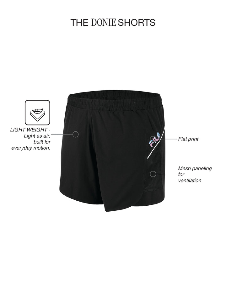 Fila Women Black Donie Shorts
