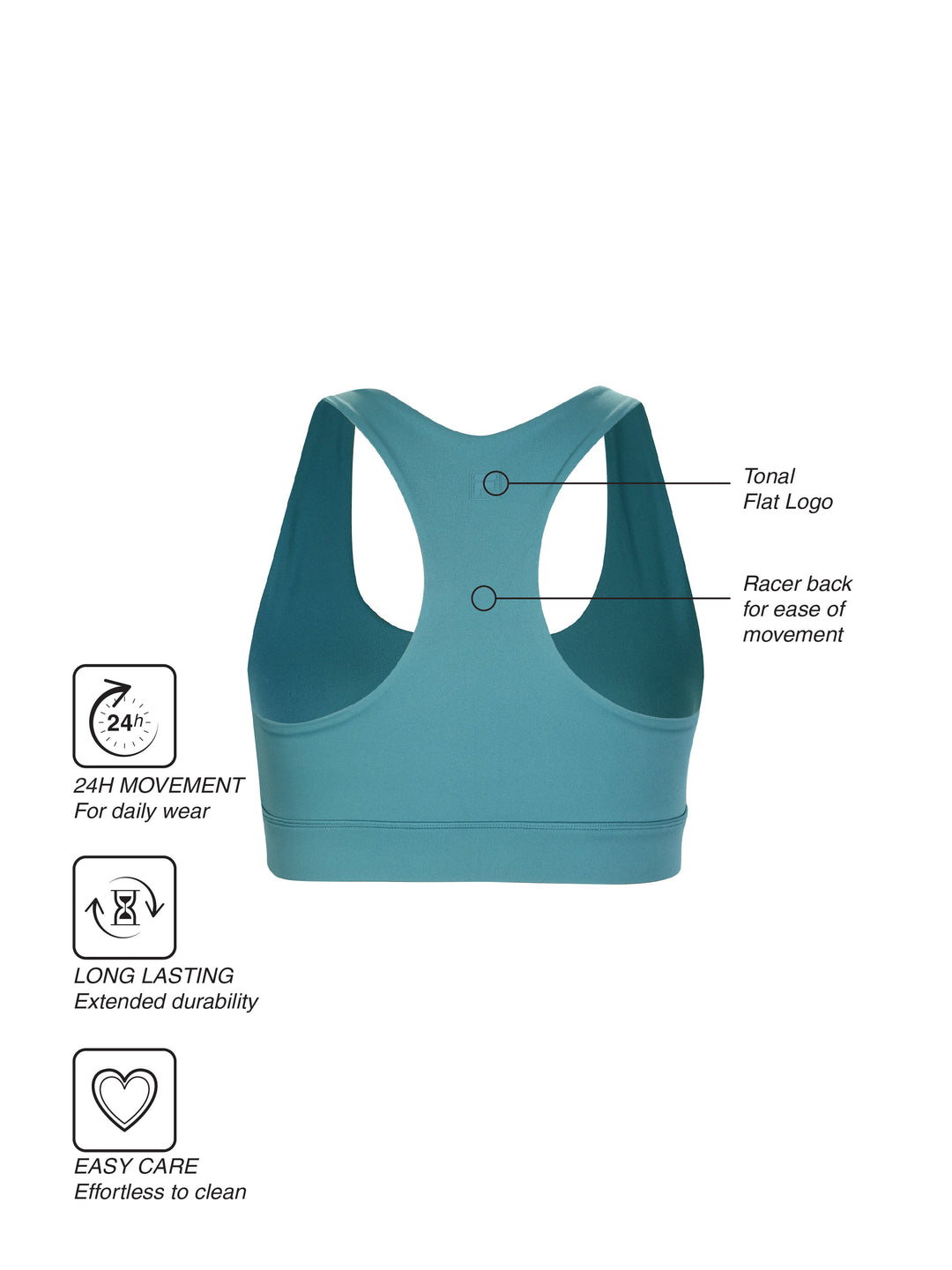 Fila Women Teal Kenisa Sports Bra