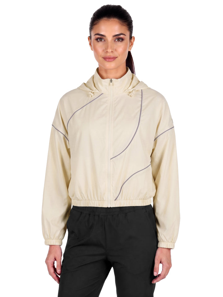 Fila Women Beige-Grape Jino Jacket
