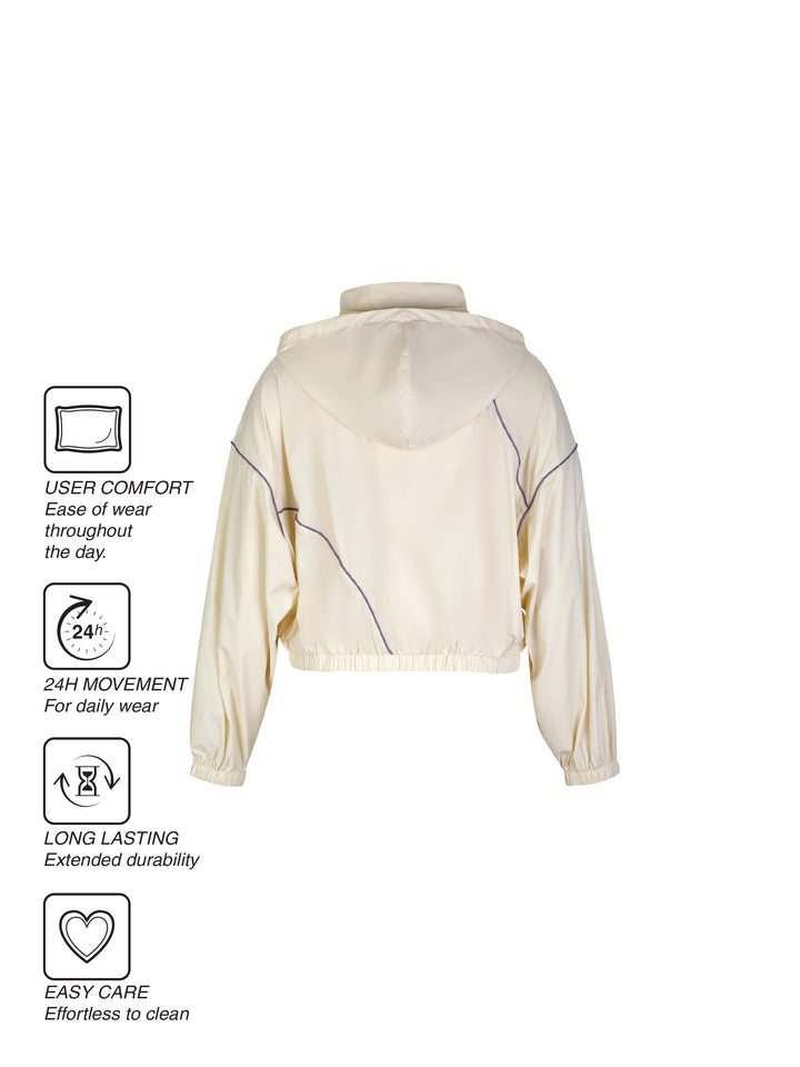 Fila Women Beige-Grape Jino Jacket