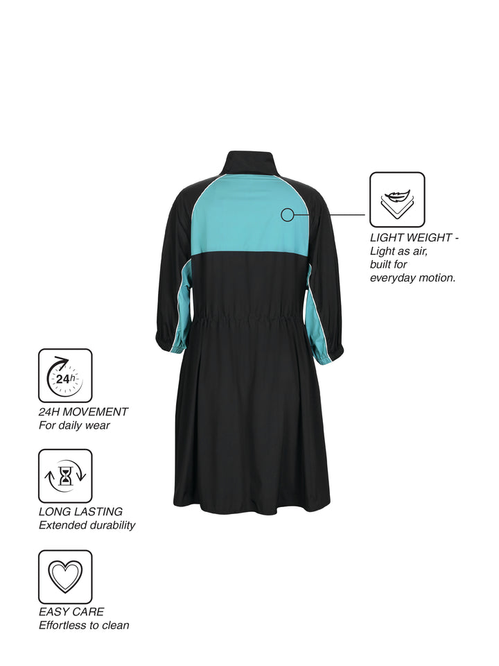 Fila Women Black-Turquoise Gibby Dress